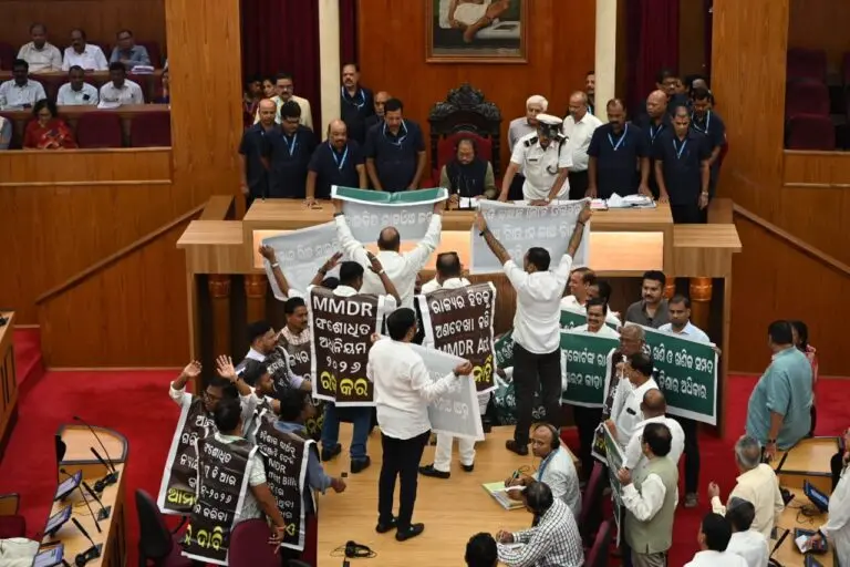 Odisha Assembly Stalled For 4th Day Over MMDR Row & Textbook Errors, Adjourned After 4 Minutes