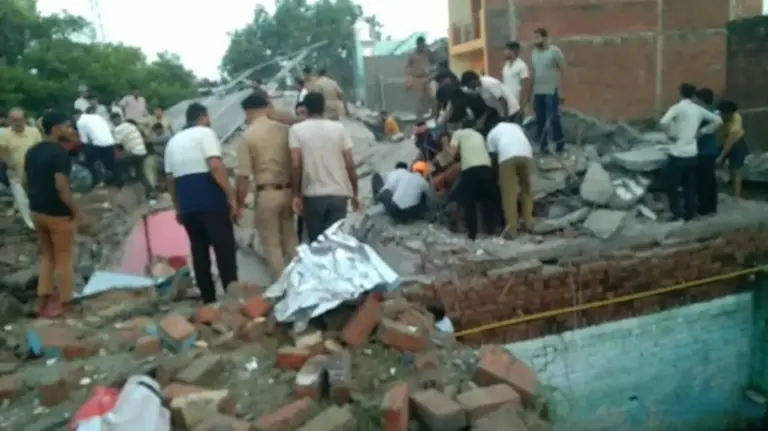Cylinder blast House collapse