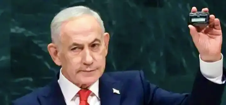 Netanyahu Holds Up Pager During UNGA Speech; Know Why