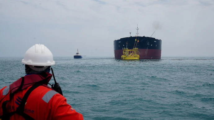 Indians rescued from ship hit off Oman coast