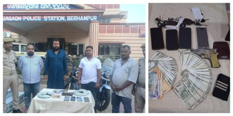Former Mayor’s Brother Among 4 Held With Pistol In Brahmapur