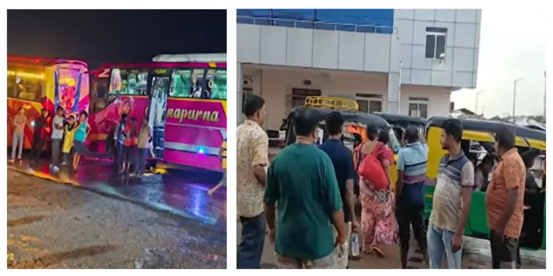 24 Injured As Puri-Bound Bus Rams Into Another Vehicle In Odisha’s Bhadrak