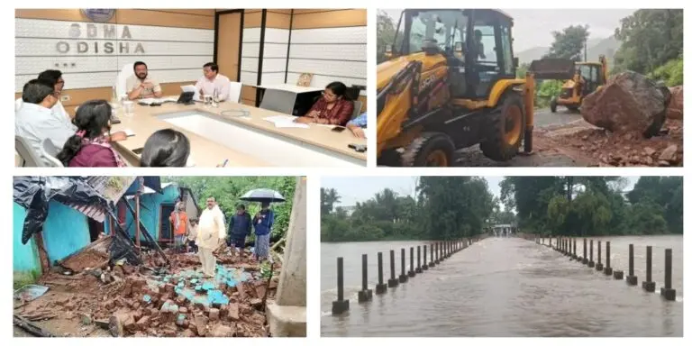 Odisha Sends 4 Ministers To Rain-Hit Districts Amid Flood, Landslide Fears; 8000 People Evacuated