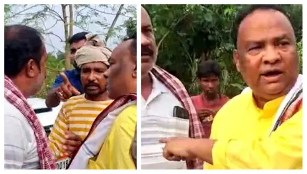 Odisha MLA Heckled During Flood Inspection In Mayurbhanj; Video Goes Viral