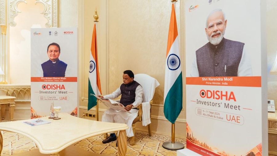 Mohan Majhi in Abu Dhabi