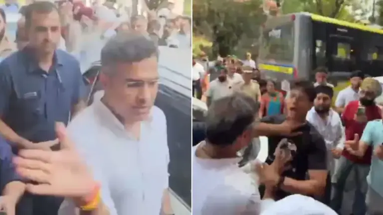 Parvesh Verma slaps man
