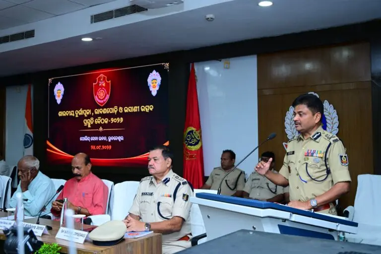 Police Roll Out Mega Security Grid For Durga Puja In Odisha Capital
