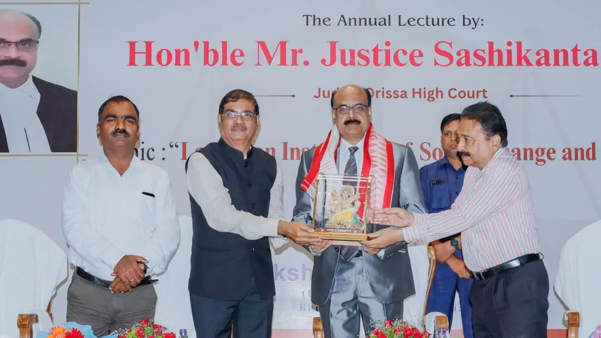 Law Operates As Engine Of Social Change: Justice Sashikanta Mishra At SOA Lecture Series