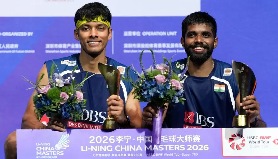 Satwik, Chirag win China Masters