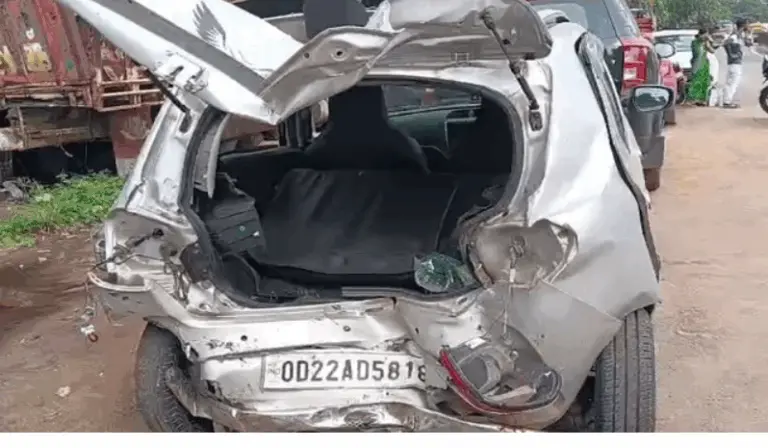 4 Critical As Speeding Car Triggers Series Accident In Bhubaneswar