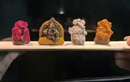 Odisha Artist Crafts Eco-Friendly Miniature Idols For Ganesh Chaturthi