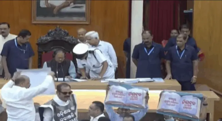 Odisha Assembly Adjourned Till 4 PM Amid Opposition Uproar Over MMDR, Textbook Errors