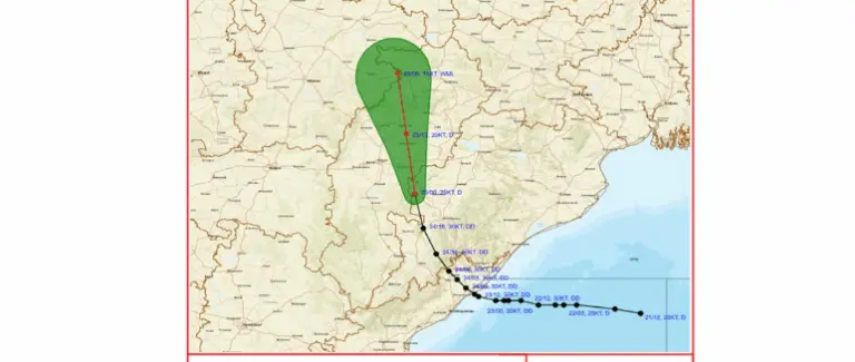 Deep Depression Over South Odisha Weakens Amid Rain Fury, To Move Towards Chhattisgarh