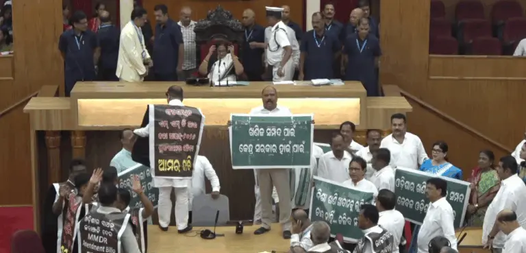 Odisha Assembly Adjourned For An Hour Amid Opposition Uproar Over MMDR Row