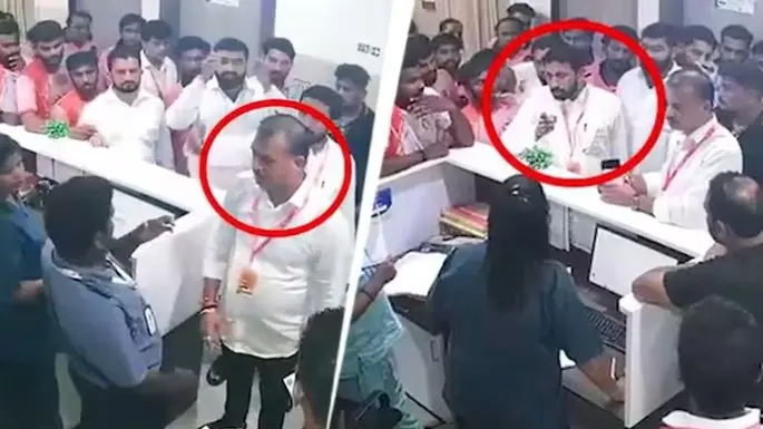Shiv Sena leaders hooliganism