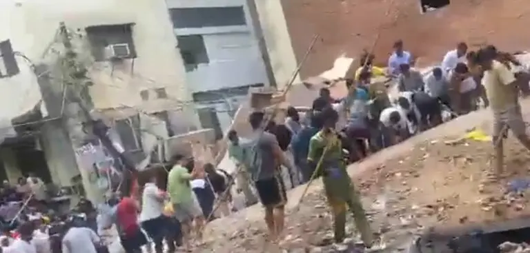 Building Collapses In Southwest Delhi, Several Feared Trapped, Rescue Operation Underway