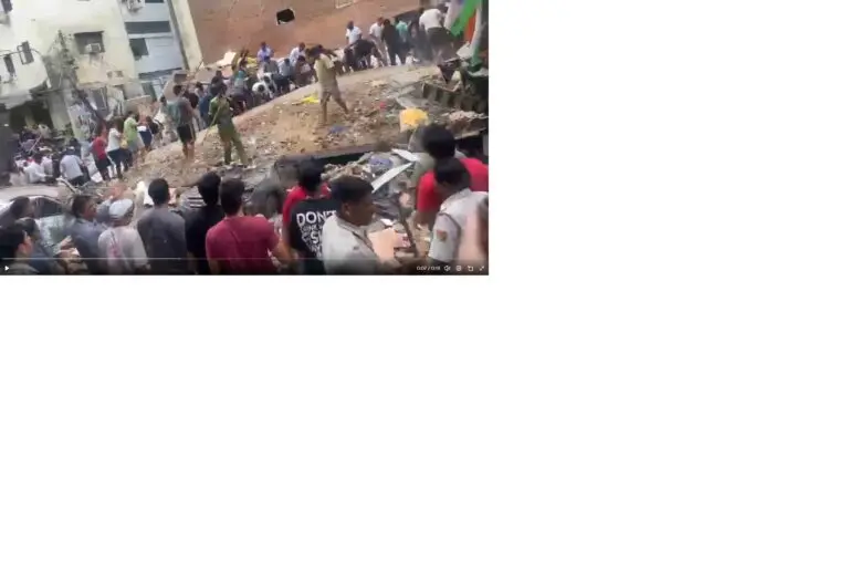 Building Collapses In Southwest Delhi, Several Feared Trapped, Rescue Operation Underway