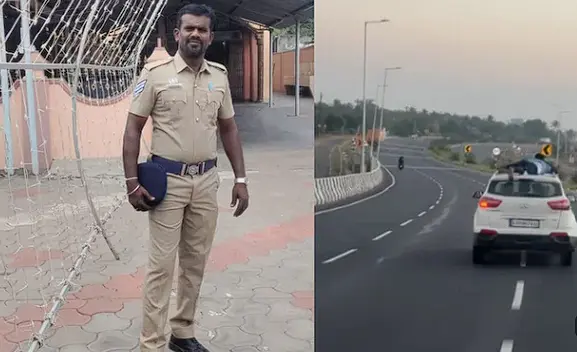 Tamil Nadu Cop Clings To Speeding Car Roof In 30-Km Chase To Catch Gutkha Smugglers