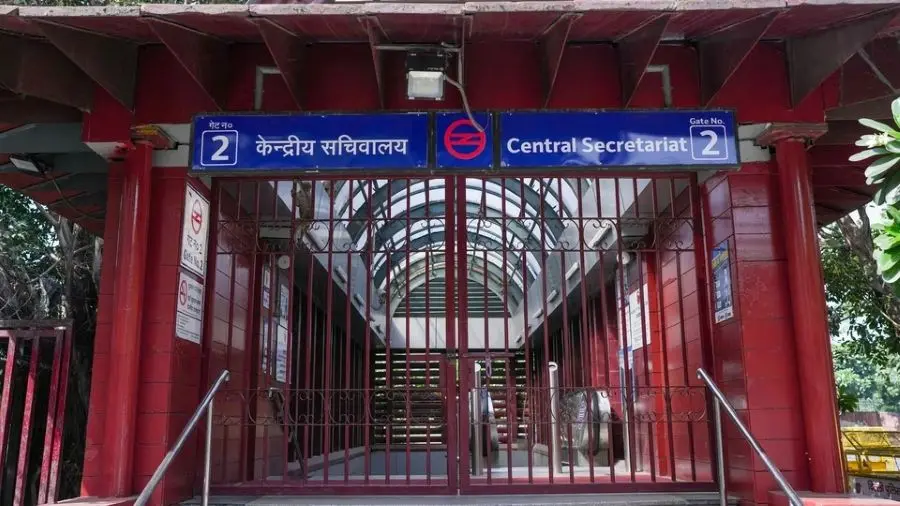 Delhi metro stations shut