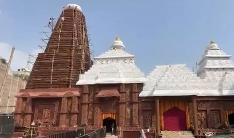 Muslim Craftsmen Build Puri Jagannatha Temple Replica For Bihar Durga Puja