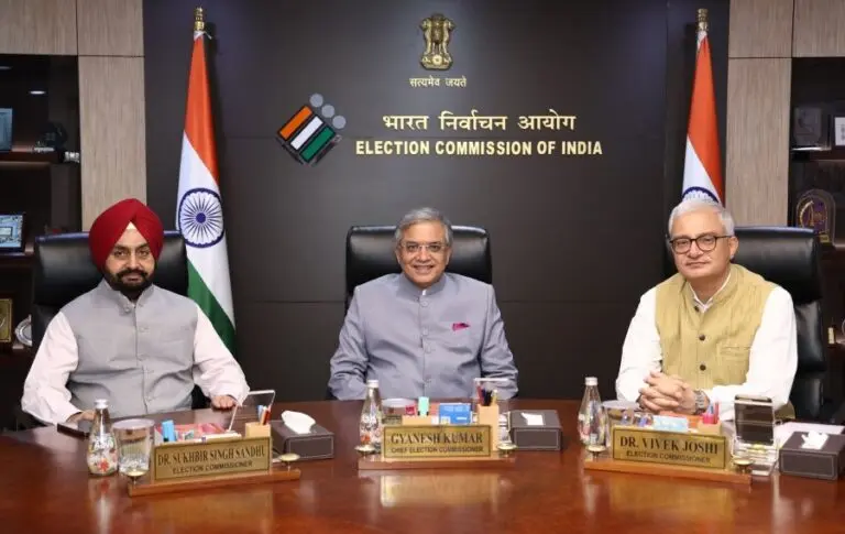 Election Commissioners with CEC Gyanesh Kumar