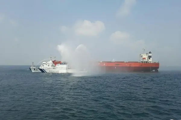 Indian coast guard exercise off Paradip