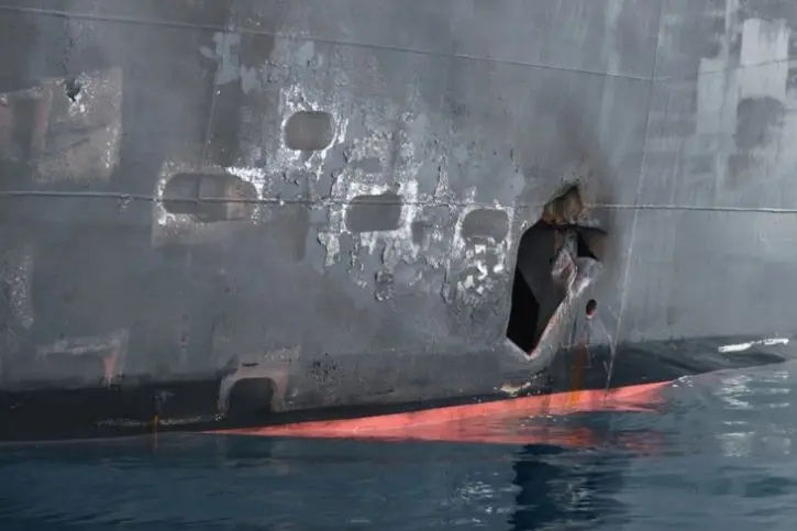 Limpet mine strike in Hormuz