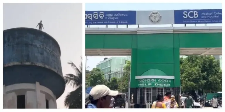 Youth Critical After Jumping From Water Tank At SCB Medical College & Hospital In Kataka