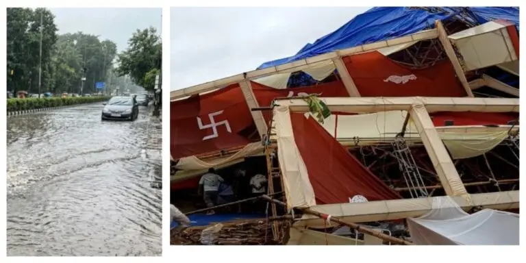 Cyclone Arnab Wreaks Havoc Amid Waterlogging, Laxmi Puja Pandal Collapse In Bhubaneswar