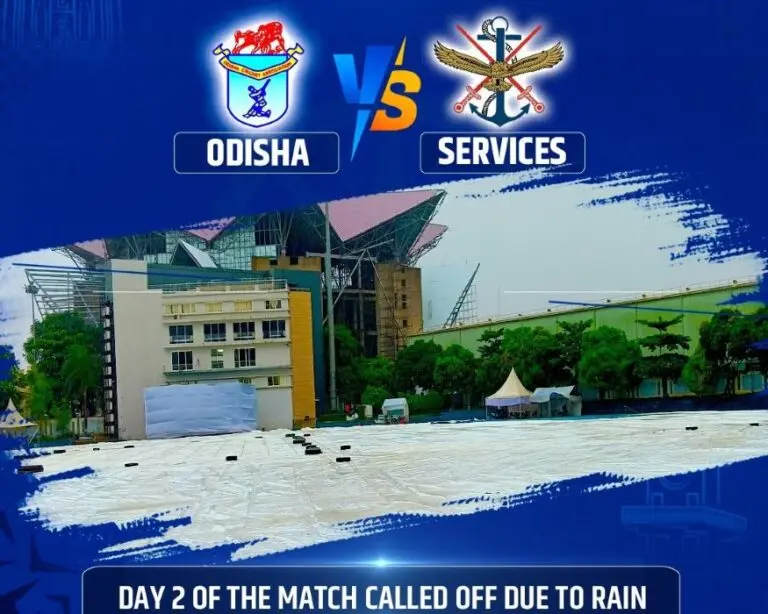 Odisha v services 2nd day no play