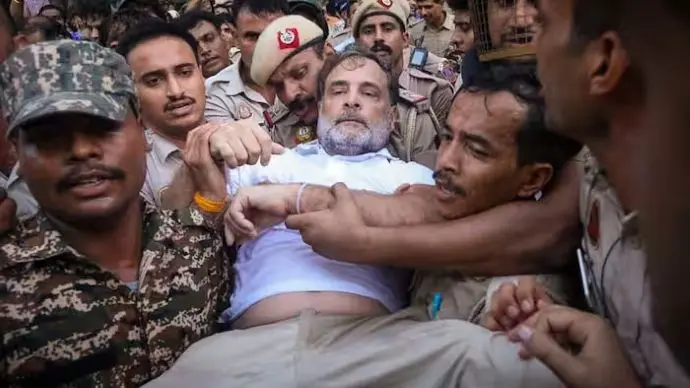 Rahul gandhi detained again