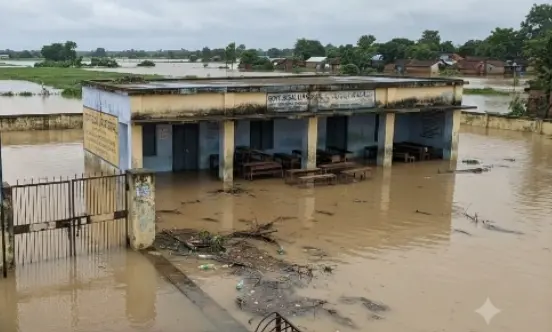 131 Schools Closed In Odisha’s Bhadrak Today Amid Severe Waterlogging