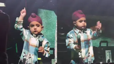 Sidhu Moosewala’s Toddler Brother’s Gun Gesture At Concert Sparks Controversy