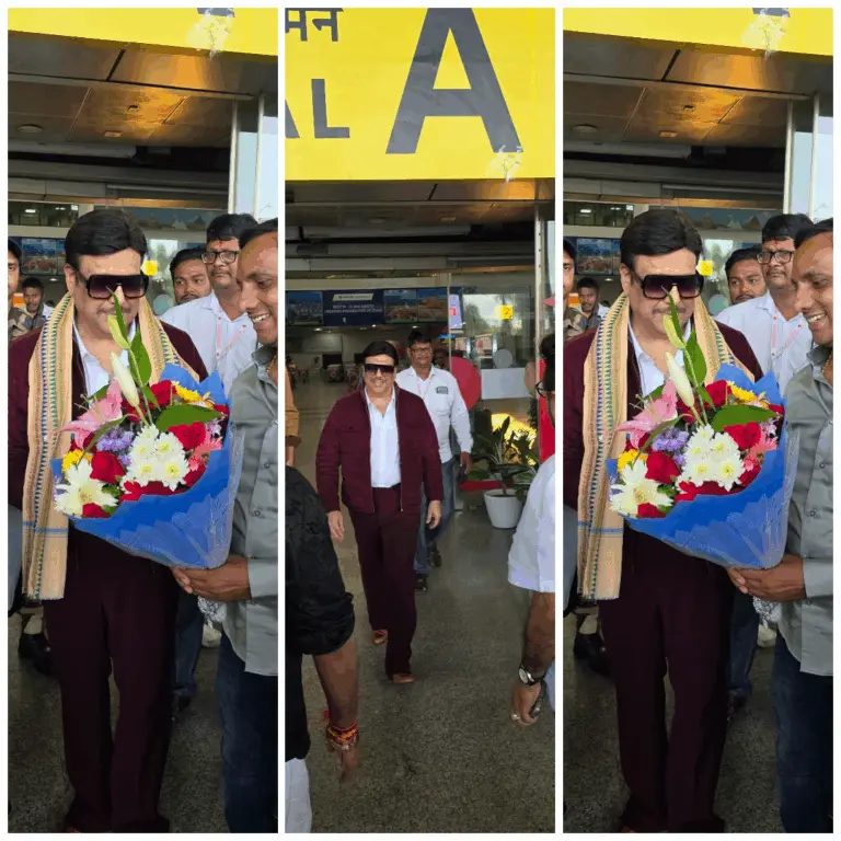 Bollywood Actor Arrives Bhubaneswar, Set To Perform At Jharpada Mandap