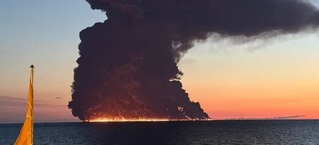 23 Indian Crew Members Rescued After Drone Strike Sets Oil Tanker Ablaze In Black Sea