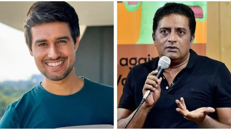 Prakash Raj Announces Dhruv Rathee’s Participation In Anti-SIR Protest On October 8